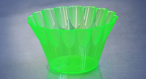 Pote Plástico para Sobremesa  Verde - 250 ml
