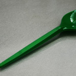 Colher Plástica de Sobremesa Verde 