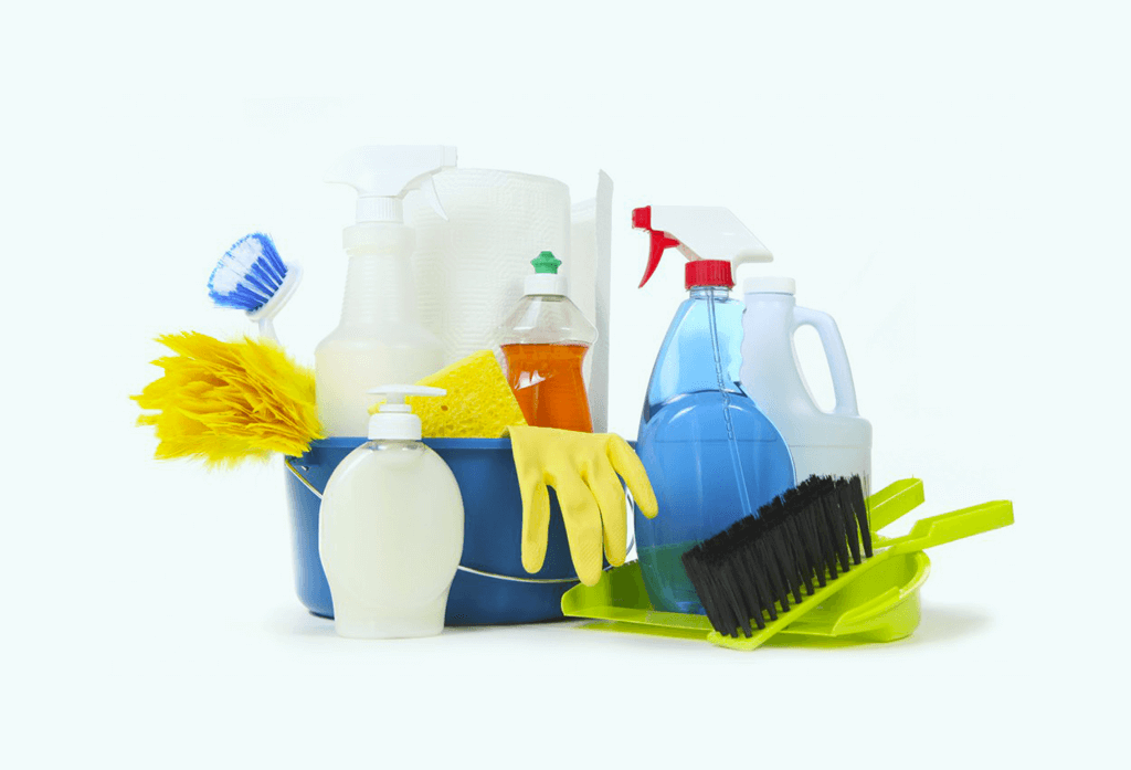 Use os produtos de limpeza nos lugares certos